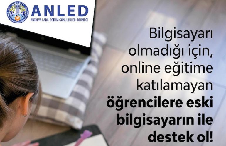 Bilgisayarı olmayan öğrenciye Eski bilgisayarını bağışla